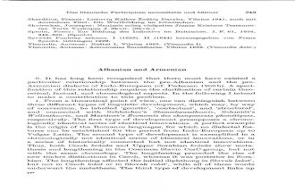 22 Albanian and Armenian [Zeitschrift Für Vergleichende Sprachforschung 94 243-251] 1980