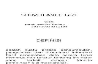 Surveilance Gizi