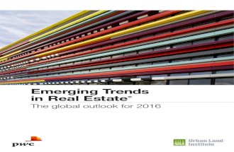 Emerging Trends in Real Estate the Global Outlook 2016