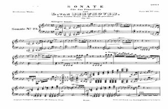 Beethoven Apassionata Sonata