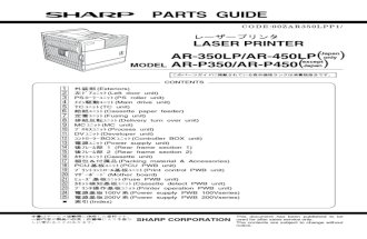 Sharp ARP350 P450 Parts Catalog