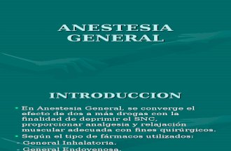 Anestesia General II