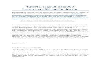 Tutoriel Renault Ddt2000 -Lecture Et Effacement Des DTC
