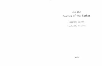 Lacan on the Names of the Father