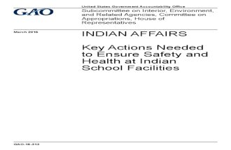 Key Actions Needed to Ensure Safety and Health at Indian School Facilities