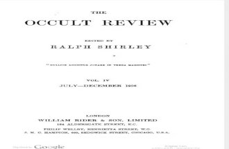 Occult Review v4 n7 Jul 1906(the Magic of Numbers Articale)