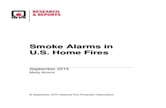 National Fire Protection Association: Smoke Alarms in U.S. Home Fires