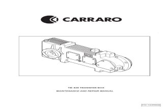 CARRARO TB 420 Transfer Box