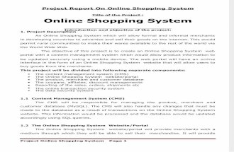 Project Report on Online Shopping System