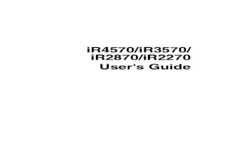 Canon iR4570-3570-2870-2270 User Manual