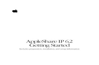 AppleShare IP 6.2: Getting Started (Manual)