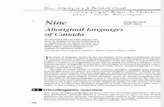 Aboriginal Languages of Canada