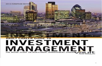 Vault Career Guide to Investment Management European Edition 2014 Final