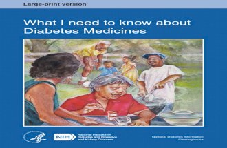 What I Need to Know About Diabetes Medicines