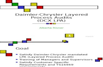 Daimler-Chrysler Layered Process Audits(2)