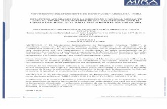 Estatutos Aprobados Acta No. 085 de Octubre 2014 Segun Resolucion 3780 de 2014