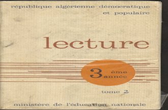 Lecture 3eme Annee Tome 2 - Algérie