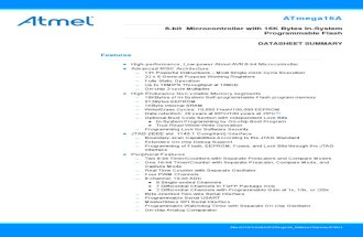ATmega16A Datasheet Summary