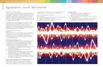 Epilepsy and Seizures.evidence Based Practice