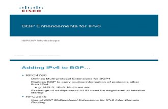 BGP for IPv6