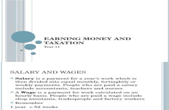 Earning Money and Taxation