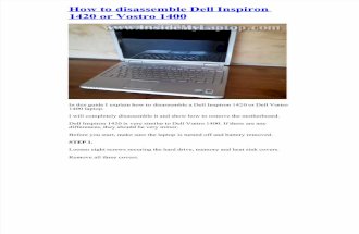 How to Disassemble Dell Inspiron 1420 or Vostro 1400