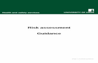 Risk Assesment Guidance