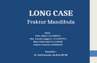 Long Case Bedah Plastik - Fraktur Mandibula