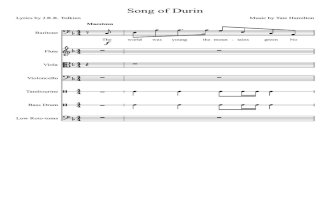Song of Durin a Dwarf Song