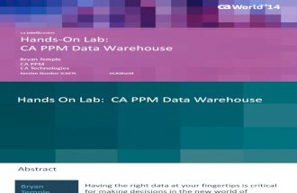 CA Ppm Data Warehouse Jasper Soft