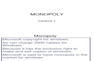Monopoly Concepts On Economics