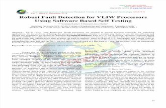 Robust Fault Detection for VLIW Processors Using Software Based Self Testing