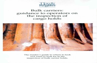 Bulk Carriers Inspection of Cargo Holds