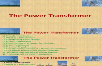 Power systems - the power transformer