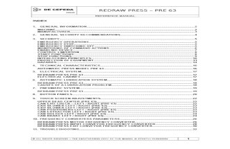 Pre 63 Mechanical Press Reference Manual