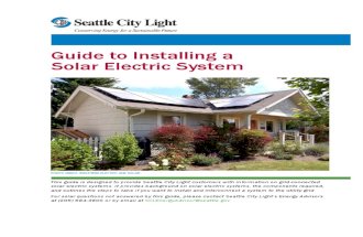 Guide to Installing a Solar Electric