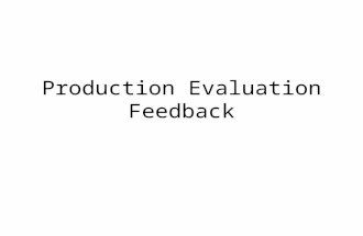 2013 Lesson 6 Production Evaluation Planning and Help