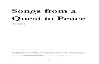 Songs From a Quest to Peace Volume 6