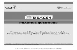 Practice Paper - Bexley Selection Test