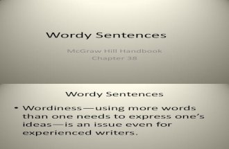 Wordy Sentences