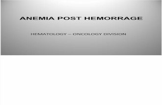 Anemia Post Hemorrage
