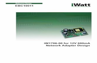 IW1706-00 for 12V 600mA Network Adapter Design