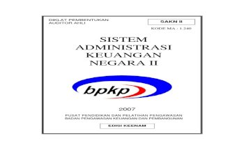 Sistem Administrasi Keuangan Negara II