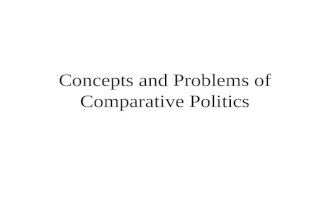 Concepts and Problems of Comparative Politics