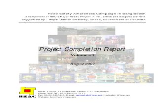 Project Completion Report_Road Safety Awareness Campaign in Bangladesh With Special Focus on Patuakhali - Amtoli Road