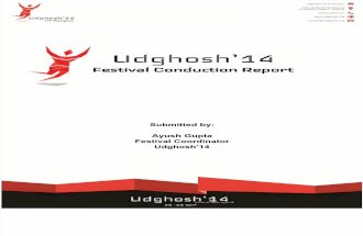 Udghosh'14 Festival Conduction Report