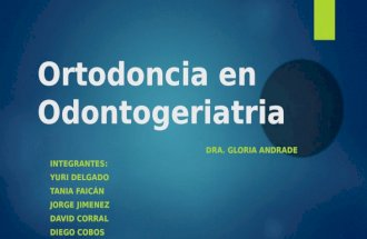 Ortodoncia en Odontogeriatria