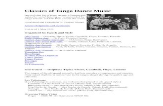 Classics of Tango Dance Music