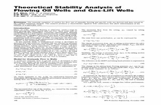 Theoretical Stability Analysis of Flowing Oil Wells and Gas-Lift Wells
