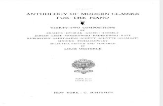 Anthology of Modern Classics for Piano (Oesterle)